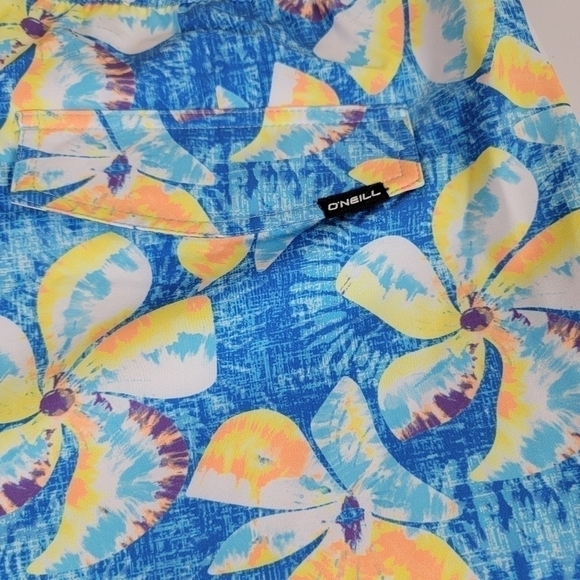 O'Neill Multi Color Tropical Floral Mashup Volley Boardshorts Sz XXL NEW - Picture 7 of 16